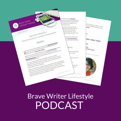 what is brave writer lifestyle lesson plan